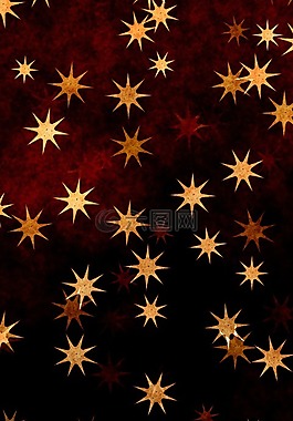 星星,黄金,橙色