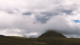 高原,山,小山