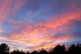 天空,云盖,云表