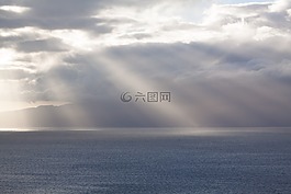 云,地平線,陽光