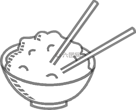 碗,水稻,筷子