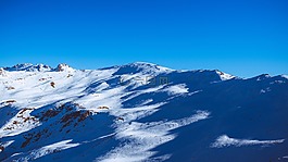 山,高原,雪