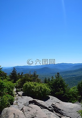 山,查看,自然