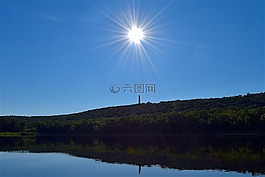湖,太陽,紀(jì)念碑