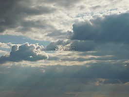 天空,云,太陽