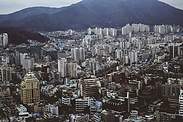 市中心,摩天樓,旅行