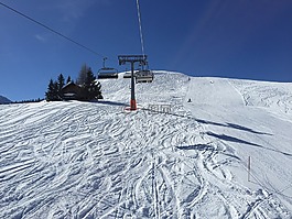 滑雪運行,雪,寒冬