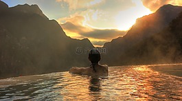 休息,看,天堂