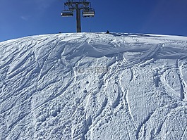 雪,滑雪,電梯