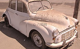 莫里斯,車,被遺棄的舊