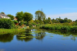 河,夏天,景区