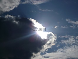 云,太陽,突破