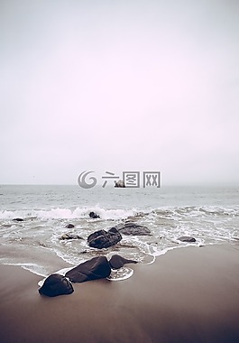 海灘,海洋,海