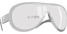 太陽(yáng)鏡,灰色,孤立