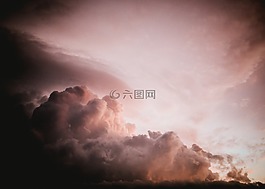 天空,日落,風(fēng)暴