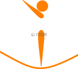 蹦床,運(yùn)動員,側(cè)影