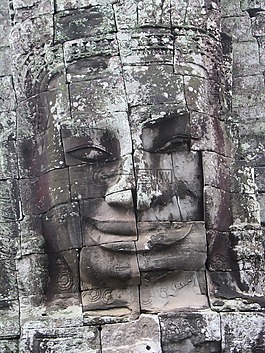 雕像,吳哥窟,吳哥