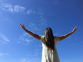 女孩,海灘,巴西
