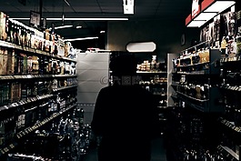 sillhouette,人,酒精
