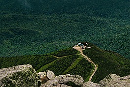 山頂,山,空氣