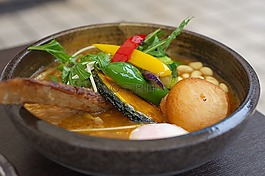 湯咖喱,蔬菜,咖喱武士