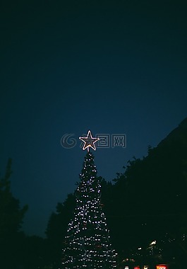 夜,圣誕節(jié),光