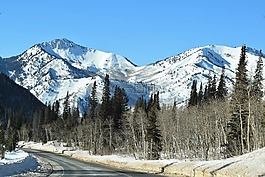 山,雪,雪山
