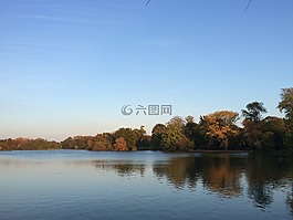 展望公园,湖,布鲁克林