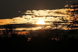 日落,abendstimmung,傍晚的天空
