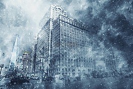暴雪,雪,冬天