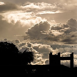 側影,云,cloudporn