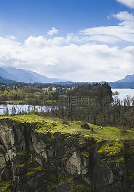山地景观,岩层,石头
