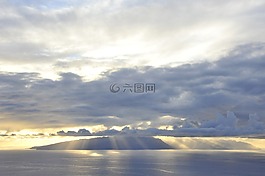 la 爬行動物,日落,景觀