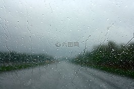 雨,窗口,水