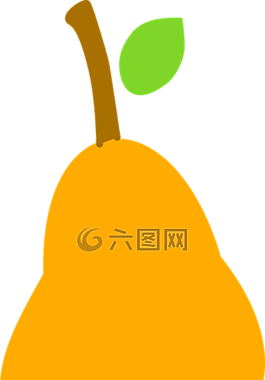 梨,干,橙色