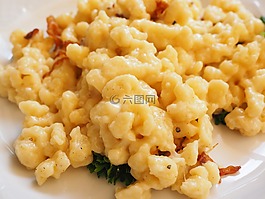 奶酪面條,法院,吃