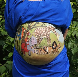 肚皮畫,bellypaint,叢林