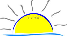 太陽,水,黃色