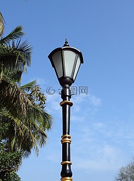 燈柱,華麗,古董