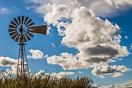 風(fēng)車,天空,自然