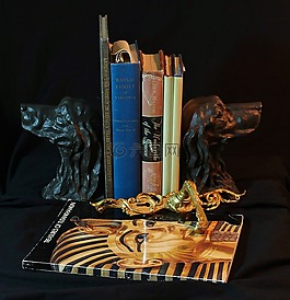 書擋,青銅,狗
