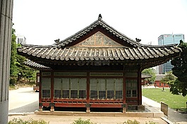 大韓民國,紫禁城,shinjiko 湖的全景視圖