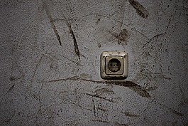 插座,臟,白