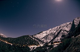 山,星星,夜