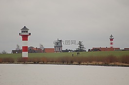 燈塔,易北河,河