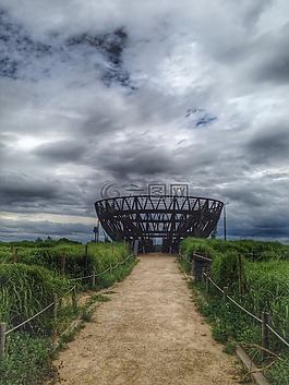 巖,天空公園,步行