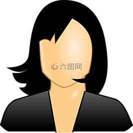 不露脸,黑,头发