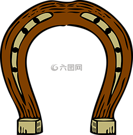 馬蹄鐵,棕色,黃金