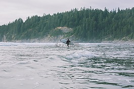 海洋,冲浪,板
