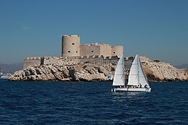 小船,城堡,mar